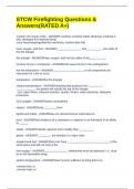 STCW Firefighting Questions & Answers&lpar;RATED A&plus;&rpar;