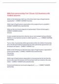 MBA Entrepreneurship Test 2 Exam 155 Questions with Verified Answers&comma;100&percnt; CORRECT