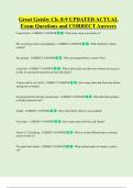 Great Gatsby Ch&period; 8-9 UPDATED ACTUAL  Exam Questions and CORRECT Answers