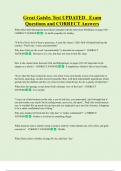 Great Gatsby Test UPDATED Exam  Questions and CORRECT Answers