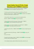 Great Gatsby Test ACTUAL Exam  Questions and CORRECT Answers