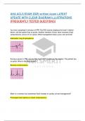 AHA ACLS EXAM 2025 written exam LATEST UPDATE WITH CLEAR DIAGRAM ILLUSTRATIONS &lpar;FREQUENTLY TESTED QUESTIONS&rpar;