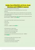 GATSBY   Bundled Exam Questions WITH  CORRECT Answers