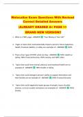 Welocalize Exam Questions With Revised  Correct Detailed Answers   &vert;ALREADY GRADED A&plus; PASS >>  BRAND NEW VERSION&excl;&excl; 