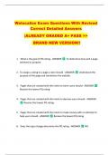 Welocalize Exam Questions With Revised  Correct Detailed Answers   &vert;ALREADY GRADED A&plus; PASS >>  BRAND NEW VERSION&excl;&excl; 