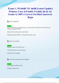 Exam 1&colon; NU664B&sol; NU 664B &lpar;Latest 2024&sol; 2025 Update&rpar; Primary Care of Family I Guide&vert; Qs & As&vert; Grade A&vert; 100&percnt; Correct &lpar;Verified Answers&rpar;- Regis
