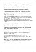 BAILEY BRIDGE EXAM QUESTIONS AND ANSWERS