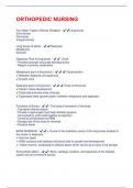 ORTHOPEDIC NURSING QUESTIONS & ANSWERS