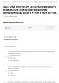 &vert;2024-2025 most recent version&vert;Comprehensive questions and verified answers&sol;accurate solutions&vert;Already graded A&plus;&vert;Get it 100&percnt; correct&period;