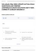 140 orthotic fitter &vert;2024 UPDATE &vert;ACTUAL EXAM QUESTIONS AND VERIFIED ANSWERS&sol;ACCURATE SOLUTIONS &vert;GET IT 100&percnt; CORRECT&excl;&excl; ALREADY GRADED A&plus;