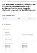 2024 Newest&vert;Med Tech Test- Study Guide &vert;2024- 2025 most recent update&vert;Comprehensive questions and verified answers&sol;accurate solutions&vert;Already graded A&plus;&vert;Get it 100&percnt; correct&period;