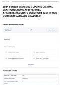 2024 Softball Exam &vert;2024 UPDATE &vert;ACTUAL EXAM QUESTIONS AND VERIFIED ANSWERS&sol;ACCURATE SOLUTIONS &vert;GET IT 100&percnt; CORRECT&excl;&excl; ALREADY GRADED A&plus;