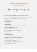 RSO Training Exam Study Guide&period;