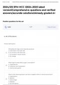 2024&sol;25&vert; EFM NCC &vert;2024-2025 latest version&vert;Comprehensive questions and verified answers&sol;accurate solutions&vert;Already graded A&plus;