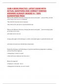CAIB 4 BOOK PRACTICE  LATEST EXAM WITH ACTUAL QUESTIONS AND CORRECT VERIFIED ANSWERS ALREADY GRADED A&plus; 100&percnt; GUARANTEED PASS&excl;