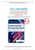 Test Bank For Understanding Nursing Research Building an Evidence-Based Practice&comma; 8th Edition By Susan K&period; Grove&comma; All Chapters 1-14&comma; LATEST VERSION 