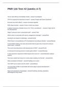 PNR 116 Test -2 &lpar;weeks 4-7&rpar; Questions and Answers 100&percnt; Solved