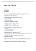 PNU 116 EXAM 1&comma; QUESTIONS AND ANSWERS LATEST UPDATED