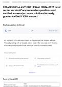 2024&sol;25&vert;UCLA ANTHRO 1 FINAL &vert;2024-2025 most recent version&vert;Comprehensive questions and verified answers&sol;accurate solutions&vert;Already graded A&plus;&vert;Get it 100&percnt; correct&period;