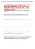 WGU D220 OBJECTIVE ASSESSMENT FINAL LATEST EXAM WITH ACTUAL QUESTIONS AND CORRECT VERIFIED ANSWERS ALREADY GRADED A&plus; 100&percnt; GUARANTEED PASS&excl;