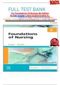 FULL TEST BANK For Foundations Of Nursing 9th Edition By Kim Cooper Latest Update Graded A&plus;&period;