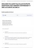 2024&sol;2025 &vert;Nurs6531 Final Exam&vert;COMPLETE QUESTIONS AND VERIFIED ANSWERS&vert;GET IT 100&percnt; ACCURATE &vert;SCORE A&plus;