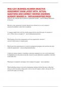 WGU C201 BUSINESS ACUMEN OBJECTIVE ASSESSMENT EXAM LATEST WITH  ACTUAL QUESTIONS AND CORRECT VERIFIED ANSWERS ALREADY GRADED A&plus; 100&percnt;GUARANTEED PASS&excl;