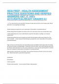 HESI Prep - Health Assessment Practice Questions
