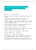 PHIL 101 FINAL EXAM JMU YATES QUESTIONS WITH COMPLETE ANSWERS