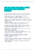 PHIL 101 FINAL EXAM &lpar;JMU - YATES&rpar; QUESTIONS WITH COMPLETE ANSWERS