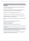 Florida Real Estate State Exam Prep with Verified Answers&period;