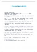 FIN 321 FINAL EXAM