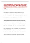 NCCER BOILERMAKER MAINTENANCE EXAM LATEST WITH ACTUAL QUESTIONS AND CORRECT VERIFIED ANSWERS ALREADY GRADED A&plus; 100&percnt;GUARANTEED PASS&excl;