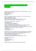 OCCTH 585 Test 2 Questions and Answers