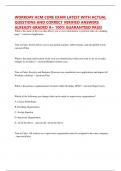 WORKDAY HCM CORE EXAM LATEST WITH ACTUAL QUESTIONS AND CORRECT VERIFIED ANSWERS ALREADY GRADED A&plus; 100&percnt; GUARANTEED PASS&excl;