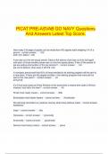  PICAT PRE-ASVAB GO NAVY Questions And Answers Latest Top Score&period;