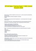  STCW Basic Training Exam 1 With Correct Answers 2024