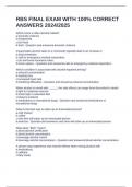 RBS FINAL EXAM WITH 100&percnt; CORRECT ANSWERS 2024 & 2025 