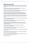 RBS Study Guide Exam Questions and Answers