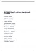 BIOS 252 Lab Practicum Questions & Answers
