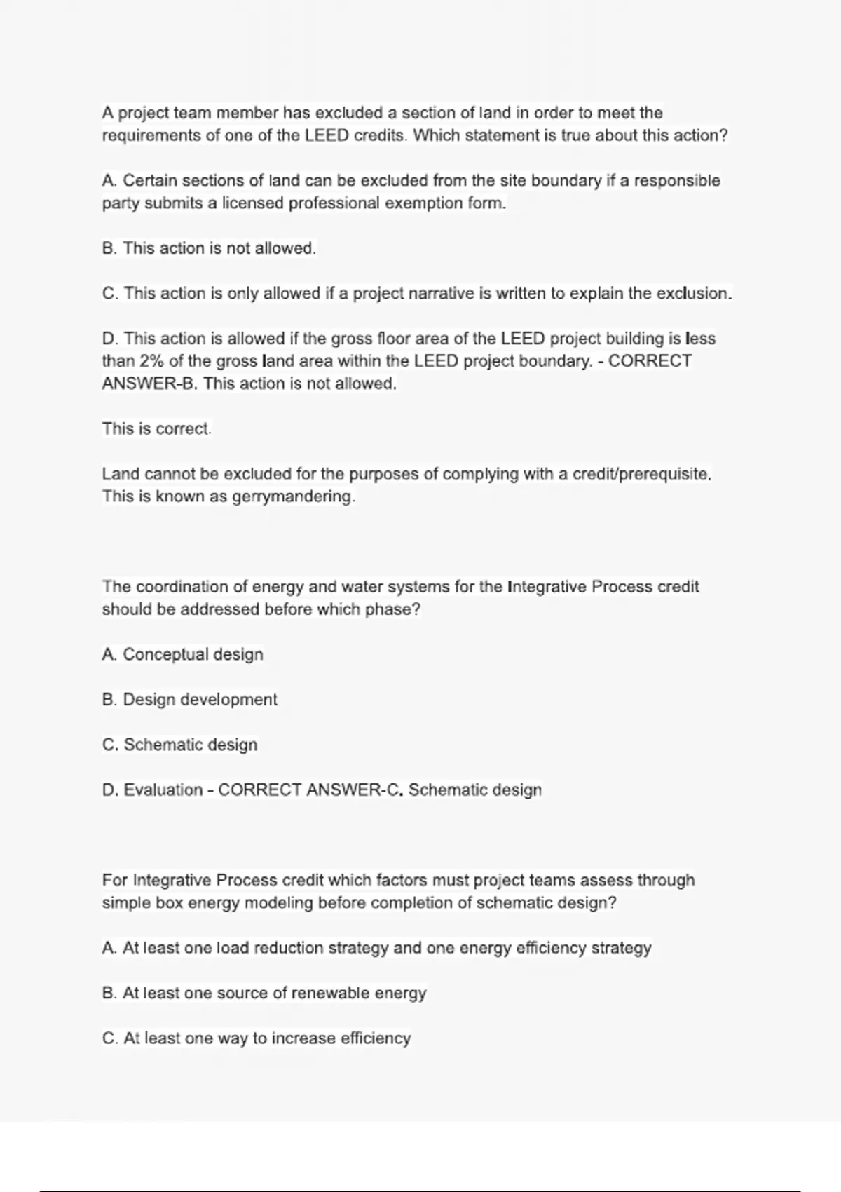 LEED AP BD+C Practice Exam Pool E Questions and Verified Answers |100% ...