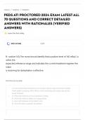 PEDS ATI PROCTORED 2024 EXAM LATESTALL 70 QUESTIONS AND CORRECT DETAILED ANSWERS WITH RATIONALES &lpar;VERIFIED ANSWERS&rpar;