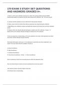 170 EXAM 3 STUDY SET QUESTIONS AND ANSWERS GRADED A&plus;&period;