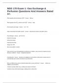 NSG 170 Exam 1&colon; Gas Exchange & Perfusion Questions And Answers Rated A&plus;&period;