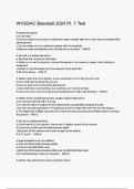 WVSSAC Baseball  Pt&period; 1 Test Questions and Verified Answers &vert;100&percnt; Correct &vert; Complete solution &vert; A&plus; Grade &vert; Latest Update 2024 &sol; 2025