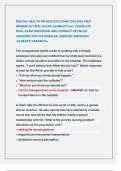 MENTAL HEALTH RN HESI EXIT EXAM 2024&sol;2025 &sol;HESI  RN MENTAL HEALTH EXIT EXAM ACTUAL COMPLETE  REAL EXAM QUESTIONS AND CORRECT DETAILED  ANSWERS WITH RATIONALES &lpar;VERIFIED ANSWERS&rpar;  &vert;ALREADY GRADED A&plus;