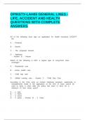 OPINSTX-LAH05 GENERAL LINES - LIFE&comma; ACCIDENT AND HEALTH QUESTIONS WITH COMPLETE ANSWERS&period;
