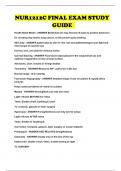 NUR1212C FINAL EXAM STUDY GUIDE 