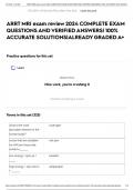 ARRT MRI exam review 2024 COMPLETE EXAM QUESTIONS AND VERIFIED ANSWERS&vert; 100&percnt; ACCURATE SOLUTIONS&vert;ALREADY GRADED A&plus;