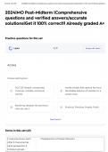 2024&vert;MO Post-Midterm &vert;Comprehensive questions and verified answers&sol;accurate solutions&vert;Get it 100&percnt; correct&excl;&excl; Already graded A&plus;